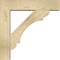 Ekena Millwork Olympic Block Rough Sawn Bracket w/ Offset Brace, Douglas Fir, 6"W x 24"D x 24"H BKT0604X24X24OLY05RDF - alternate 4